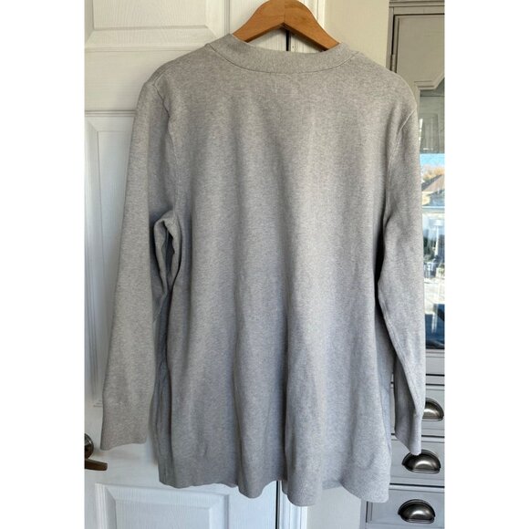Duluth Trading Co. Women's XXL Grey Shiftless Cardigan Sweater Casual Pockets - Picture 3 of 5